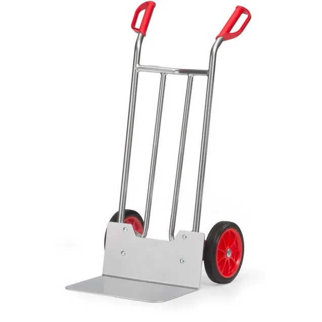 Aluminium-Sackkarre 150 kg 1150 mm mit Gummireifen, extra große Schaufel