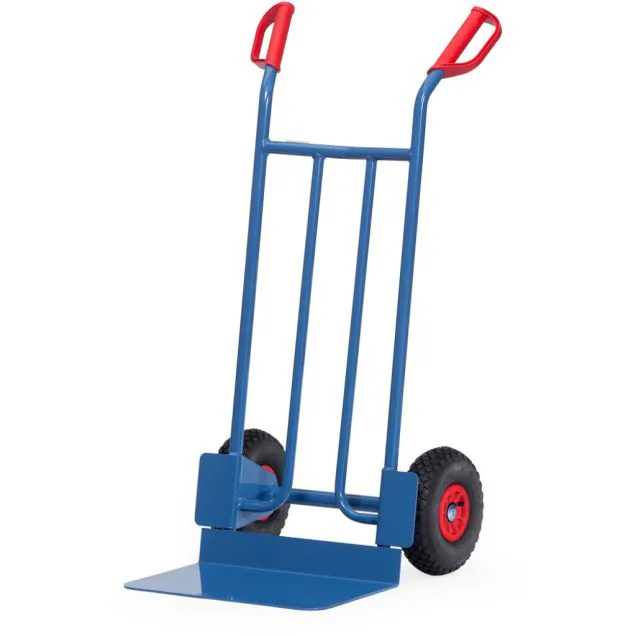 Stahl-Sackkarre 250 kg 1150 mm mit Luftreifen, extra große Schaufel