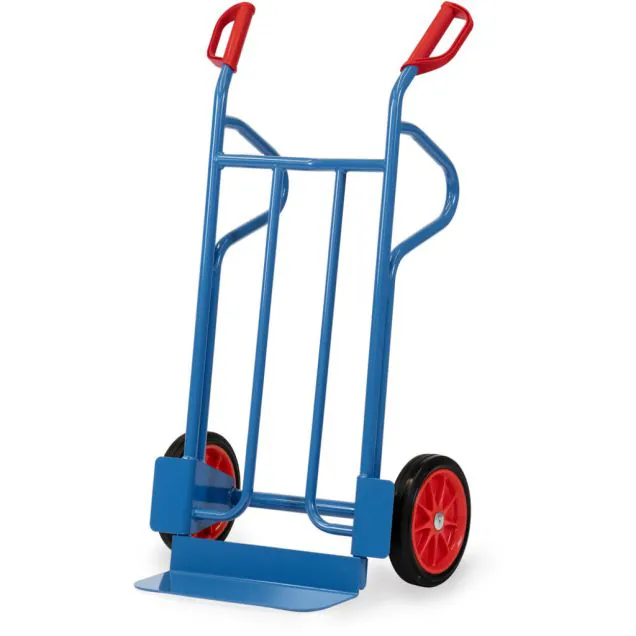 Stahl-Sackkarre 350 kg 1200 mm mit Gummibereifung