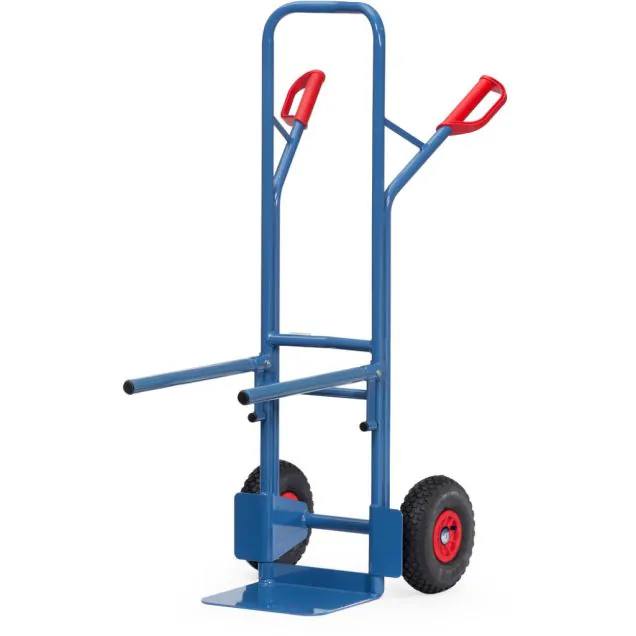 Sackkarre für Stühle 300 kg 1300 mm mit Luftreifen und festen Kragarmen