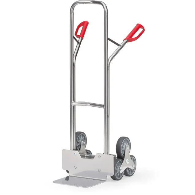 Treppen-Sackkarre Aluminium 200 kg 1300 mm mit 2 dreiarmigen Rollensternen