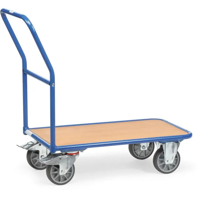 Plateauwagen, Plattformwagen, Transportkarre 400 kg mit Schiebegriff 1000x700