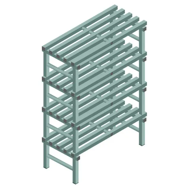 Kunststoffregal REA Euro Design 1450x1000x500 mm (HxBxT) 4 Ebenen