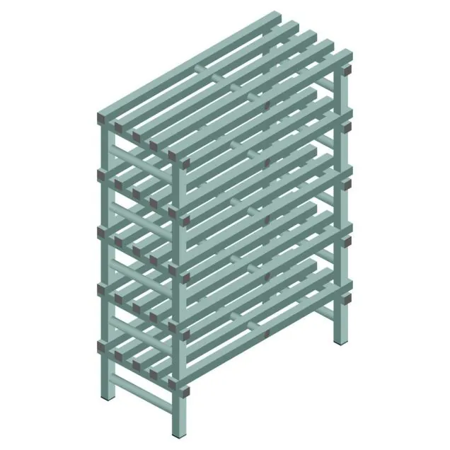 Kunststoffregal REA Euro Design 1450x1000x500 mm (HxBxT) 5 Ebenen