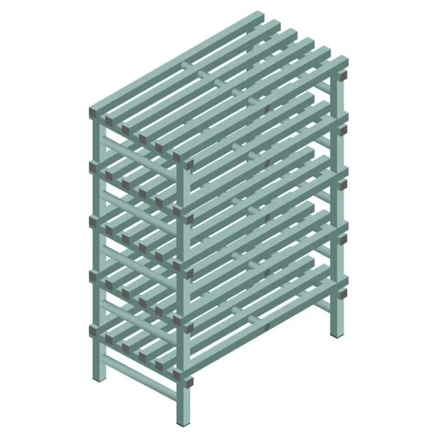 Kunststoffregal REA Euro Design 1450x1000x600 mm (HxBxT) 5 Ebenen
