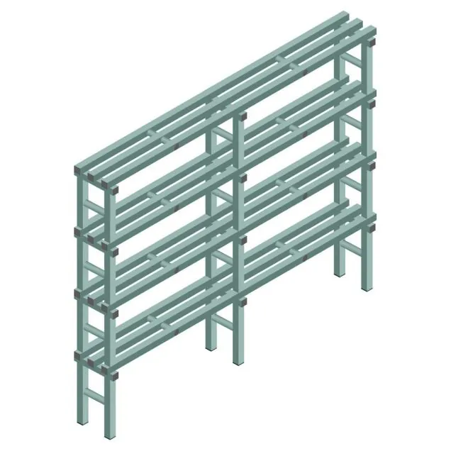 Kunststoffregal REA Euro Design 1600x2000x300 mm (HxBxT) 4 Ebenen
