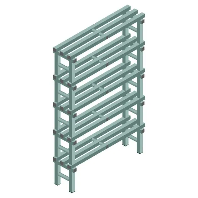 Kunststoffregal REA Euro Design 1650x1000x300 mm (HxBxT) 5 Ebenen