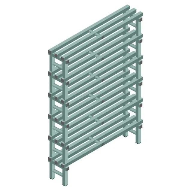 Kunststoff-Fachbodenregal REA Euro Design 1750x1200x300 mm (HxBxT) 6 Ebenen