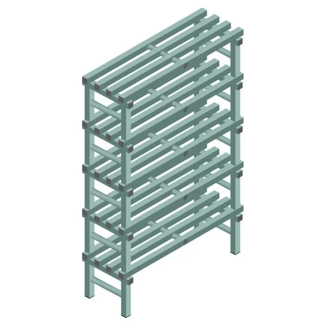 Kunststoffregal REA Euro Design 2250x1000x400 mm (HxBxT) 5 Ebenen