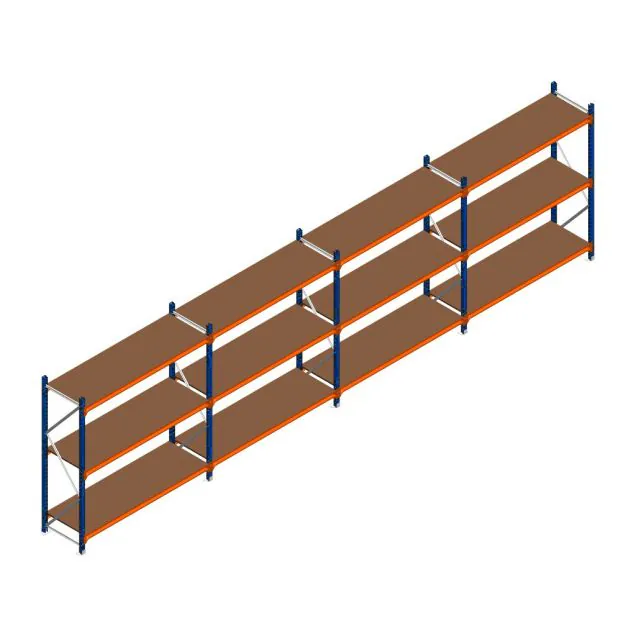 Vorteilsreihe Weitspannregal Kimer 1750x6250x600 mm (HxBxT) 3 Ebenen