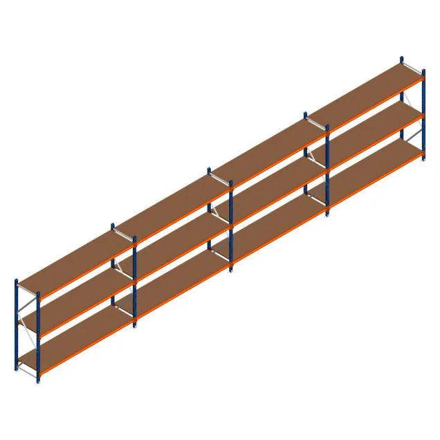 Vorteilsreihe Weitspannregal Kimer 1750x9250x600 mm (HxBxT) 3 Ebenen