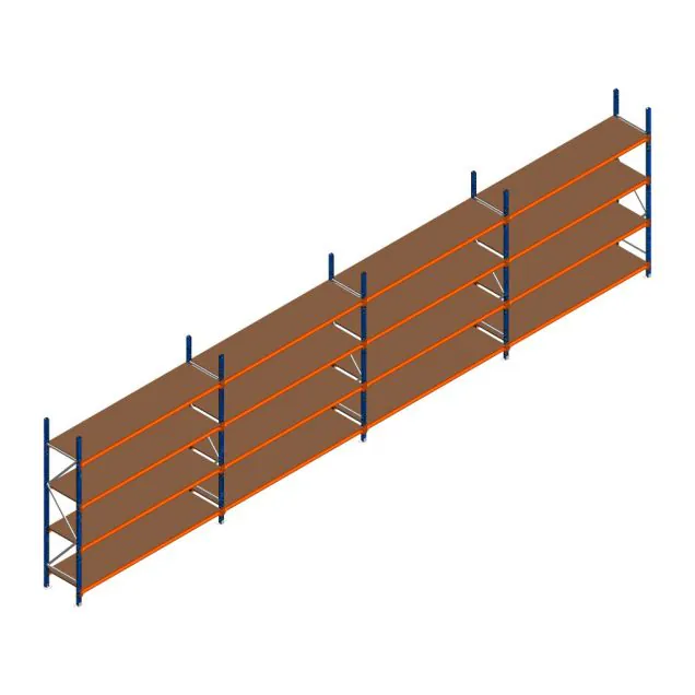 Vorteilsreihe Weitspannregal Kimer 2250x9250x600 mm (HxBxT) 4 Ebenen