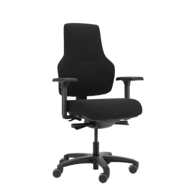 Score Bürostuhl At Work mit Rollen 45-60cm Lendenstütze - hohe Rückenlehne - Kunststoff 4D-Armlehnen
