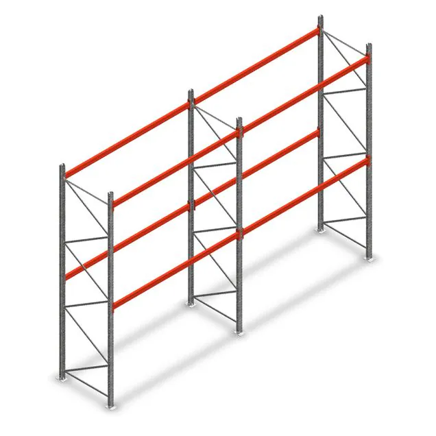 Kombiangebot Palettenregal AR T2 4000x5640x1100 mm (HxBxT) 2 Ebenen 1820kg/Eb.