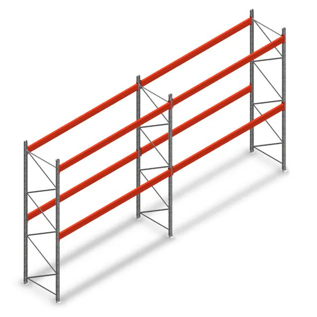 Kombiangebot Palettenregal AR T2 4000x7440x1100 mm (HxBxT) 2 Ebenen 2252kg/Eb.
