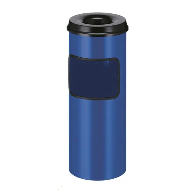 Asche-Papier-Lagerbehälter mit Doofsand 30 Liter blau-schwarz