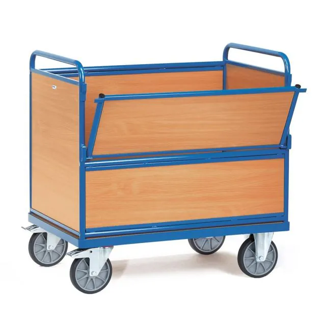 Kastenwagen 600 kg 1000x700 mit Holzseitenwänden
