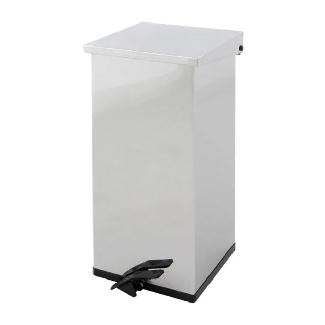 Carro-Kick Tretmülleimer 55 Liter Edelstahl-Optik