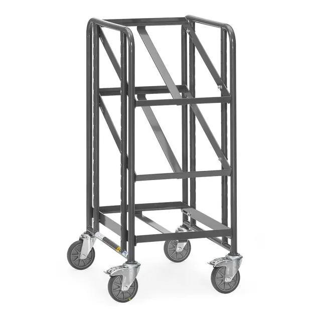 ESD Euro-Lagerbehälterwagen 250 kg mit 3 Ebenen 410x610