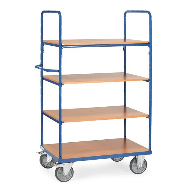 Etagenwagen, Transportwagen 1000x700x1800 mm (HxBxT) 600 kg mit 4 Ebenen