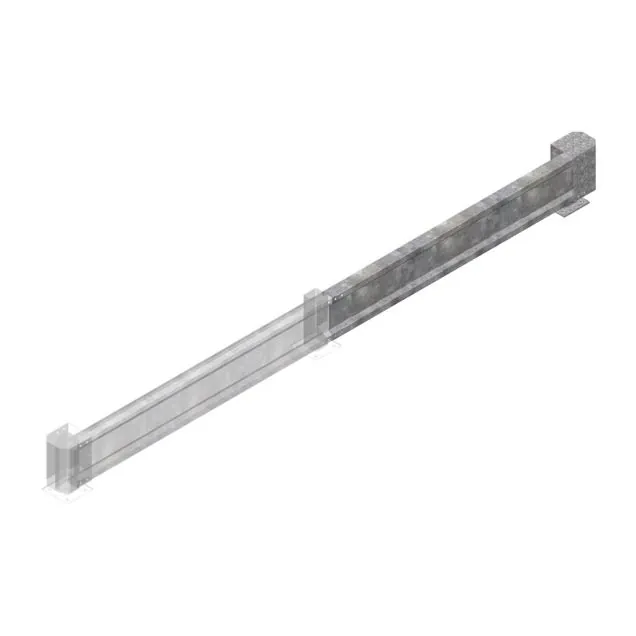 Führungsschiene 2000x400 mm (BxH) Anbauregal