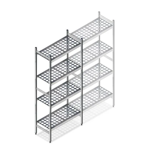 Hygienisches Regal 5711 1800x650x360 mm (HxBxT) 4 Ebenen Grundregal