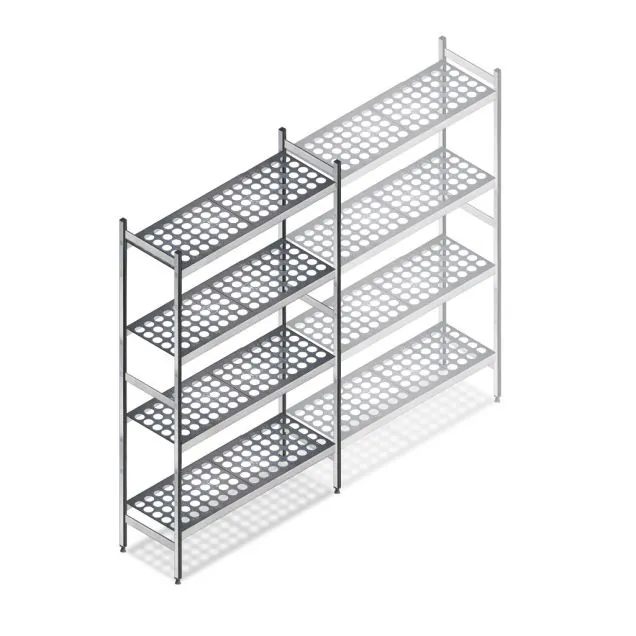 Hygienisches Regal 5711 1800x950x360 mm (HxBxT) 4 Ebenen Grundregal