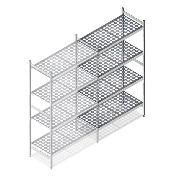 Hygienisches Regal 6611 1800x900x560 mm (HxBxT) 4 Ebenen Anbauregal