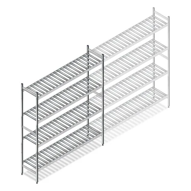 Hygienisches Regal 6811 1800x1080x360 mm (HxBxT) 4 Ebenen Grundregal