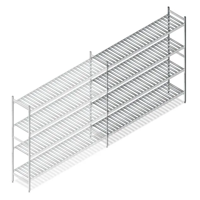 Hygienisches Regal 6811 1800x1500x460 mm (HxBxT) 4 Ebenen Anbauregal