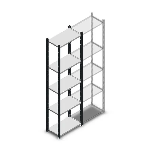 Fachbodenregal Medium Duty 2000x550x300mm (hxbxt) 5 Ebenen anthrazit Anfangsregal