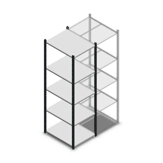 Fachbodenregal Medium Duty 2000x550x700mm (hxbxt) 5 Ebenen anthrazit Anfangsregal