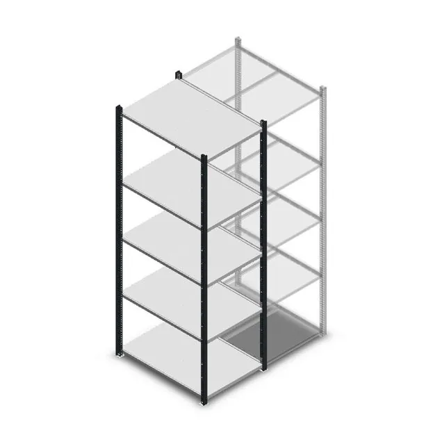 Fachbodenregal Medium Duty 2000x550x800mm (hxbxt) 5 Ebenen anthrazit Anfangsregal