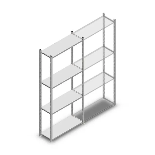 Fachbodenregal Light Duty 2000x850x300mm (HxBxT) 4 Ebenen Grundregal