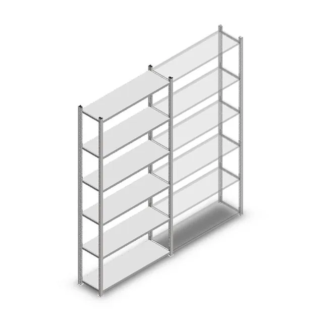 Fachbodenregal Medium Duty 2200x1000x300mm (hxbxt) 6 Ebenen verzinkt Anfangsregal