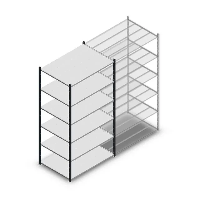 Fachbodenregal Medium Duty 2000x1150x800mm (hxbxt) 6 Ebenen anthrazit Anfangsregal