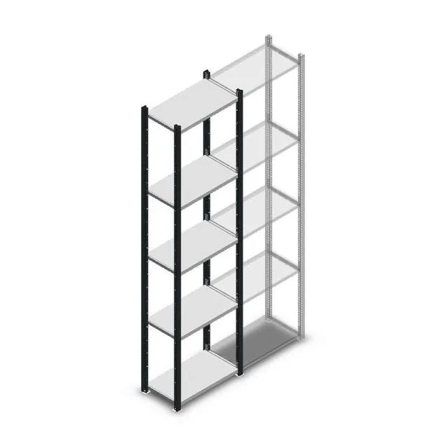 Fachbodenregal Medium Duty 2200x550x300mm (hxbxt) 5 Ebenen anthrazit Anfangsregal