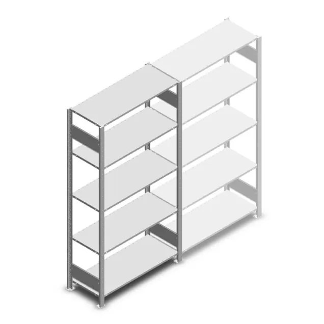 Fachbodenregal Heavy Duty 2000x1000x400 mm (HxBxT) 5 Ebenen 150 kg Grundregal