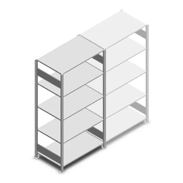 Fachbodenregal Heavy Duty 2000x1000x600 mm (HxBxT) 5 Ebenen 150 kg Grundregal
