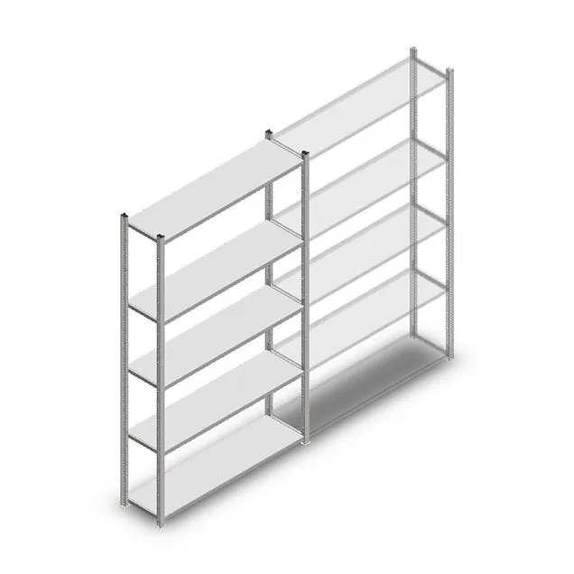 Fachbodenregal Medium Duty 2000x1150x300 mm (hxbxt) 5 Ebenen verzinkt Anfangsregal
