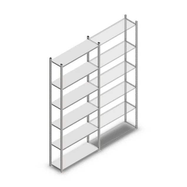 Fachbodenregal Medium Duty 2500x1000x300 mm (HxBxT) 6 Ebenen verzinkt Grundregal
