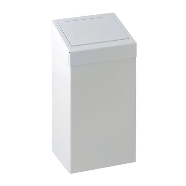 Metallene Abfallbehälter mit Pushdeckel 50 Liter