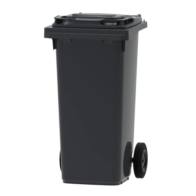 Abfallcontainer, mobiler Rollcontainer 120 Liter grau