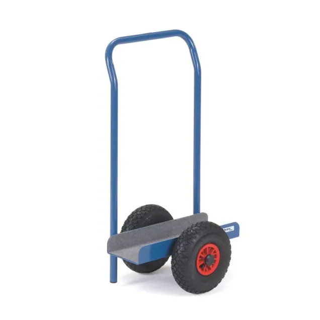 Plattenroller 400 kg 910 mm mit Luftreifen und Stütz- und Schiebegriff