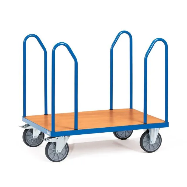 Plattformwagen, Rungenwagen 600 kg mit 4 Bügeln 1200x800