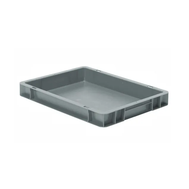 Stapelbare Transportkiste TK0 400x300x50 mm (lxbxh) grau