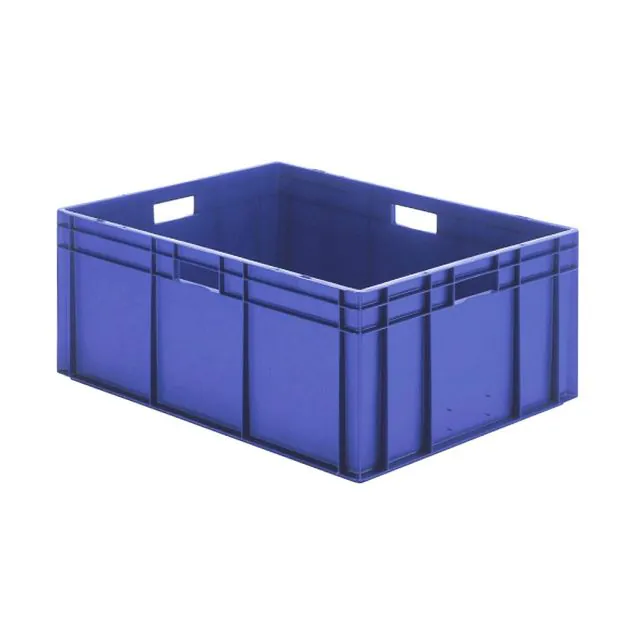Stapelbare Transportkiste TK0 800x600x320 mm (lxbxh) blau
