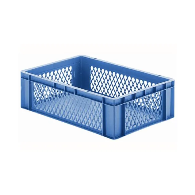 Stapelbare Transportkiste TK1 600x400x175 mm (lxbxh) blau