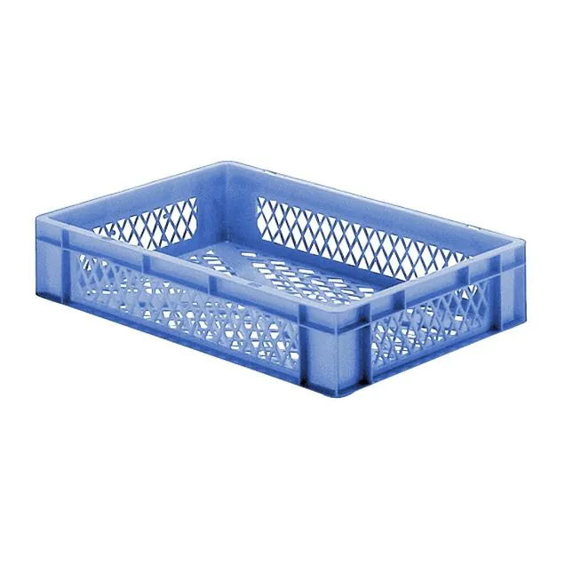 Stapelbare Transportkiste TK2 600x400x120 mm (lxbxh) blau
