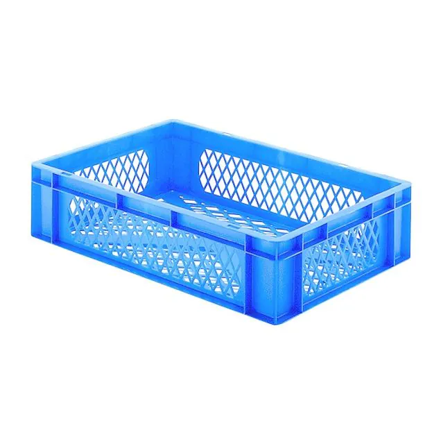 Stapelbare Transportkiste TK2 600x400x145 mm (lxbxh) blau